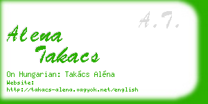 alena takacs business card